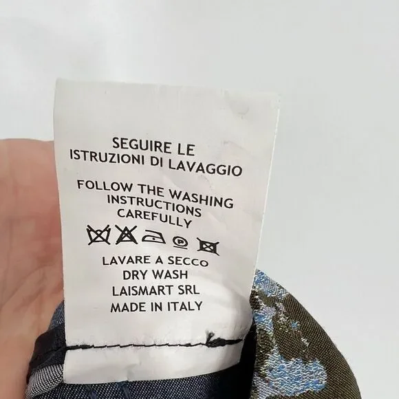 NWT le’s Floral Metallic Trousers Giglio IT 44 (USM/8) - Picture 8 of 9